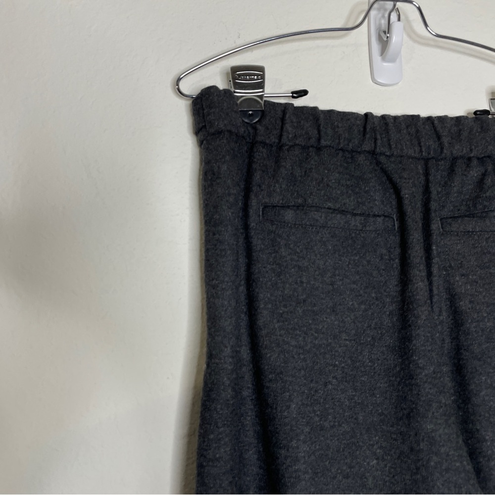 Banana Republic Gray Wool Blend Cropped Trouser Pants Wide Leg Size 6 Office - Picture 7 of 11